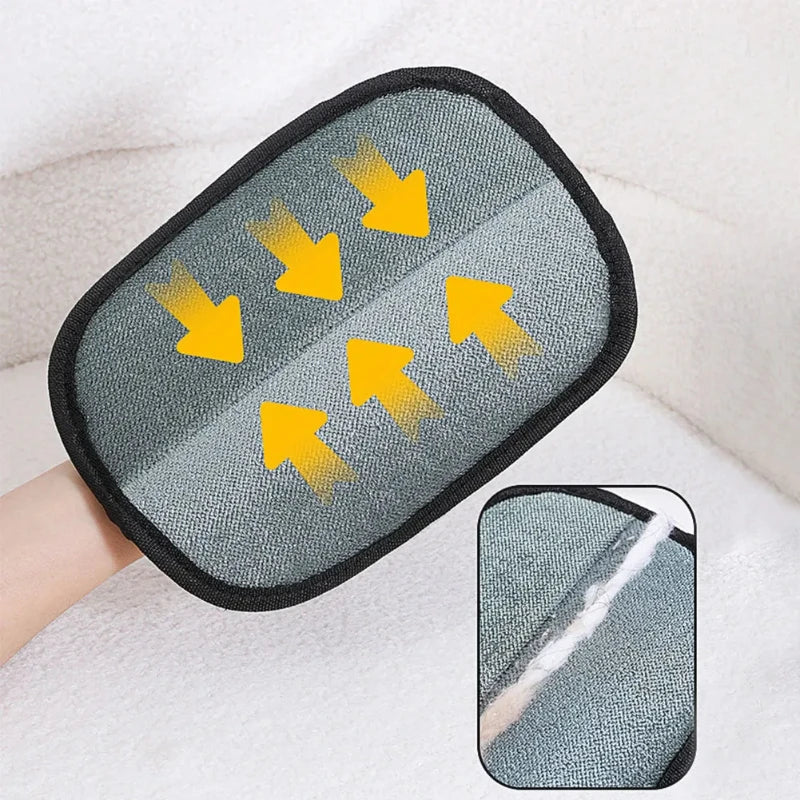3Pcs Pet Grooming Cleaning Glove Double-Sided Washing Dog Cat Glove Self Cleaning Hair Remover Massage Brush Cats Accessories