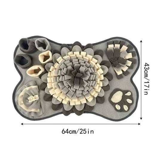 Pet Dog Snuffle Mat, Interactive Sniff Mat Feeding Mat for Dogs, Slow Feeder Dog Treat Mat for Stress Relief, Dog Birthday Gift