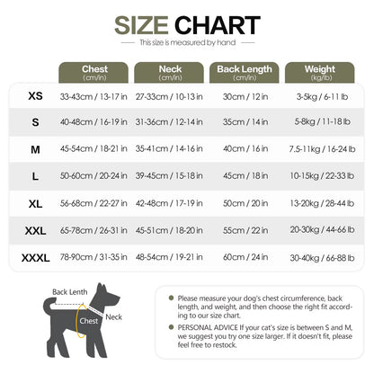 Dog Anxiety Vest and Coat-Keep Pet Calm, Dog Jacket for Thunder, Fireworks, anti Anxiety Vest for Dogs and Cat Body and Ear