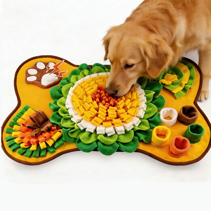 Pet Dog Snuffle Mat, Interactive Sniff Mat Feeding Mat for Dogs, Slow Feeder Dog Treat Mat for Stress Relief, Dog Birthday Gift