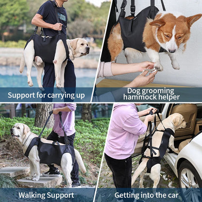Comfortable Dog Body Support Harness for Injured, Disabled, and Elderly Dogs - Soft Carrying Solution for Injury Recovery